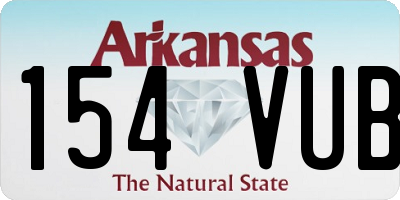 AR license plate 154VUB
