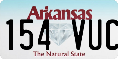 AR license plate 154VUC