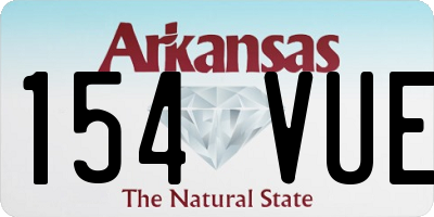 AR license plate 154VUE