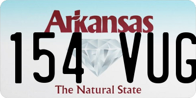 AR license plate 154VUG