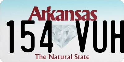 AR license plate 154VUH
