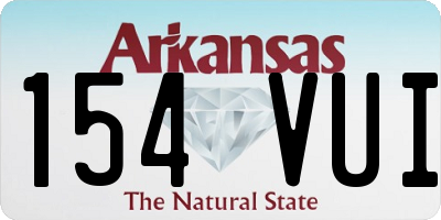 AR license plate 154VUI