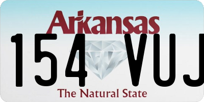 AR license plate 154VUJ