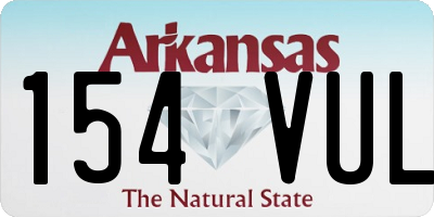 AR license plate 154VUL