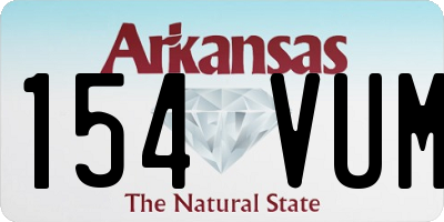 AR license plate 154VUM