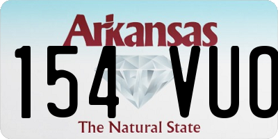 AR license plate 154VUO