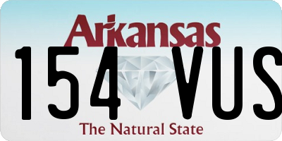 AR license plate 154VUS
