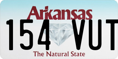 AR license plate 154VUT
