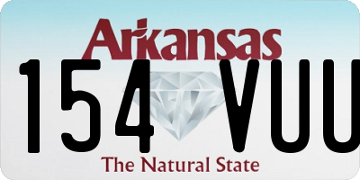 AR license plate 154VUU