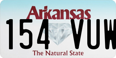 AR license plate 154VUW