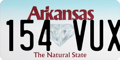 AR license plate 154VUX