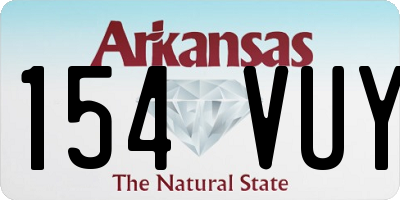 AR license plate 154VUY