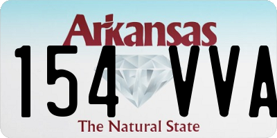 AR license plate 154VVA