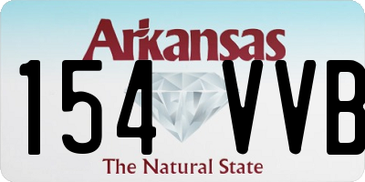 AR license plate 154VVB