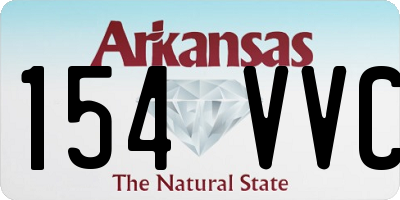 AR license plate 154VVC