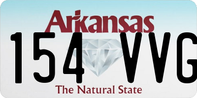 AR license plate 154VVG