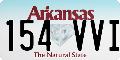 AR license plate 154VVI