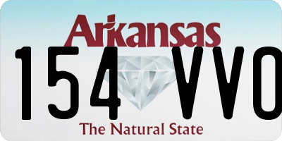 AR license plate 154VVO