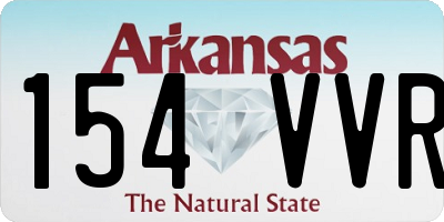 AR license plate 154VVR