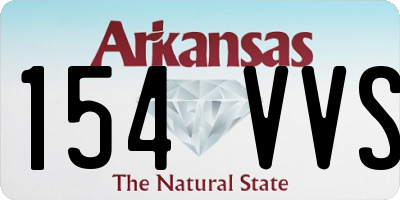 AR license plate 154VVS