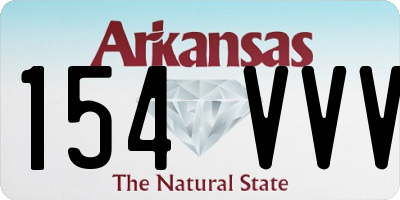 AR license plate 154VVV