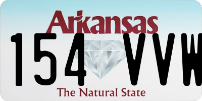 AR license plate 154VVW
