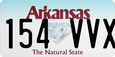 AR license plate 154VVX