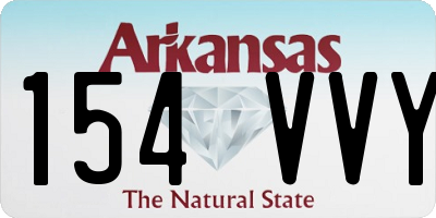 AR license plate 154VVY