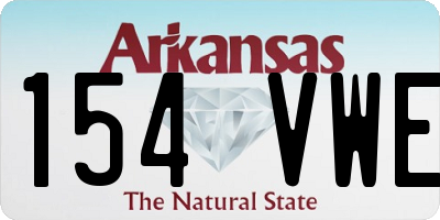 AR license plate 154VWE