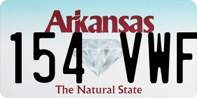 AR license plate 154VWF