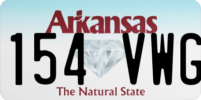 AR license plate 154VWG