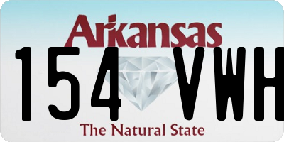 AR license plate 154VWH