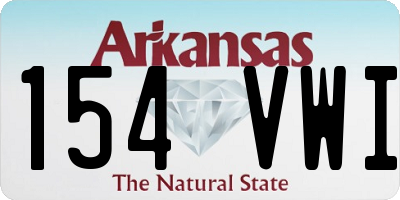 AR license plate 154VWI
