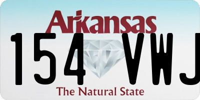 AR license plate 154VWJ
