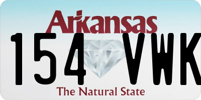 AR license plate 154VWK