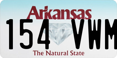 AR license plate 154VWM