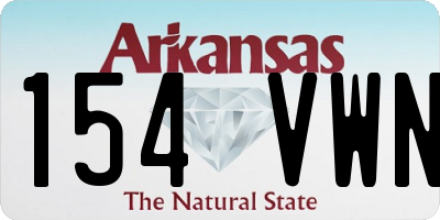 AR license plate 154VWN
