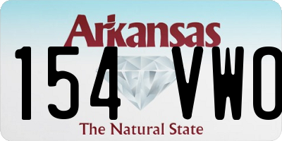 AR license plate 154VWO