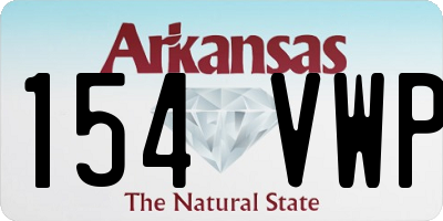 AR license plate 154VWP