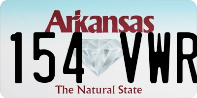 AR license plate 154VWR