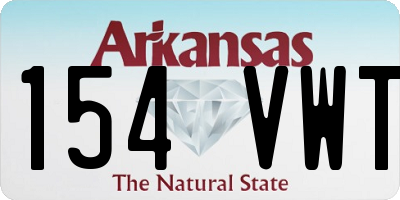 AR license plate 154VWT