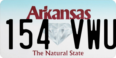 AR license plate 154VWU