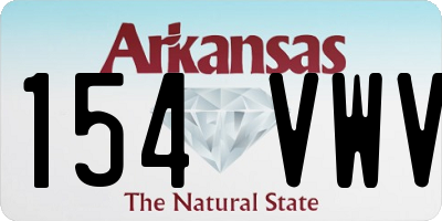 AR license plate 154VWV