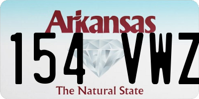 AR license plate 154VWZ