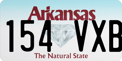 AR license plate 154VXB