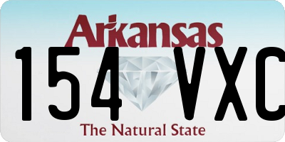 AR license plate 154VXC