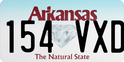 AR license plate 154VXD
