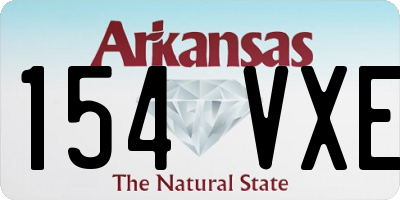 AR license plate 154VXE
