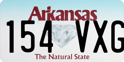 AR license plate 154VXG