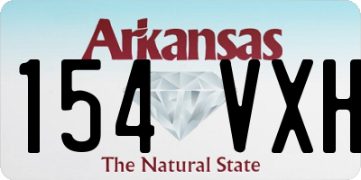 AR license plate 154VXH